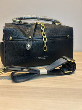 Bolsa baú com Corrente Dourada